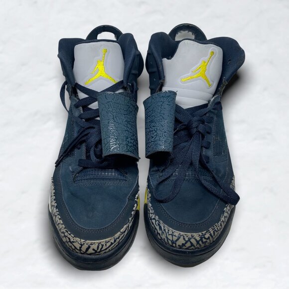 Jordan Son Of Armory Navy/Electrolime-White 2016 MEN'S Sneakers 512246-405 - Picture 3 of 6